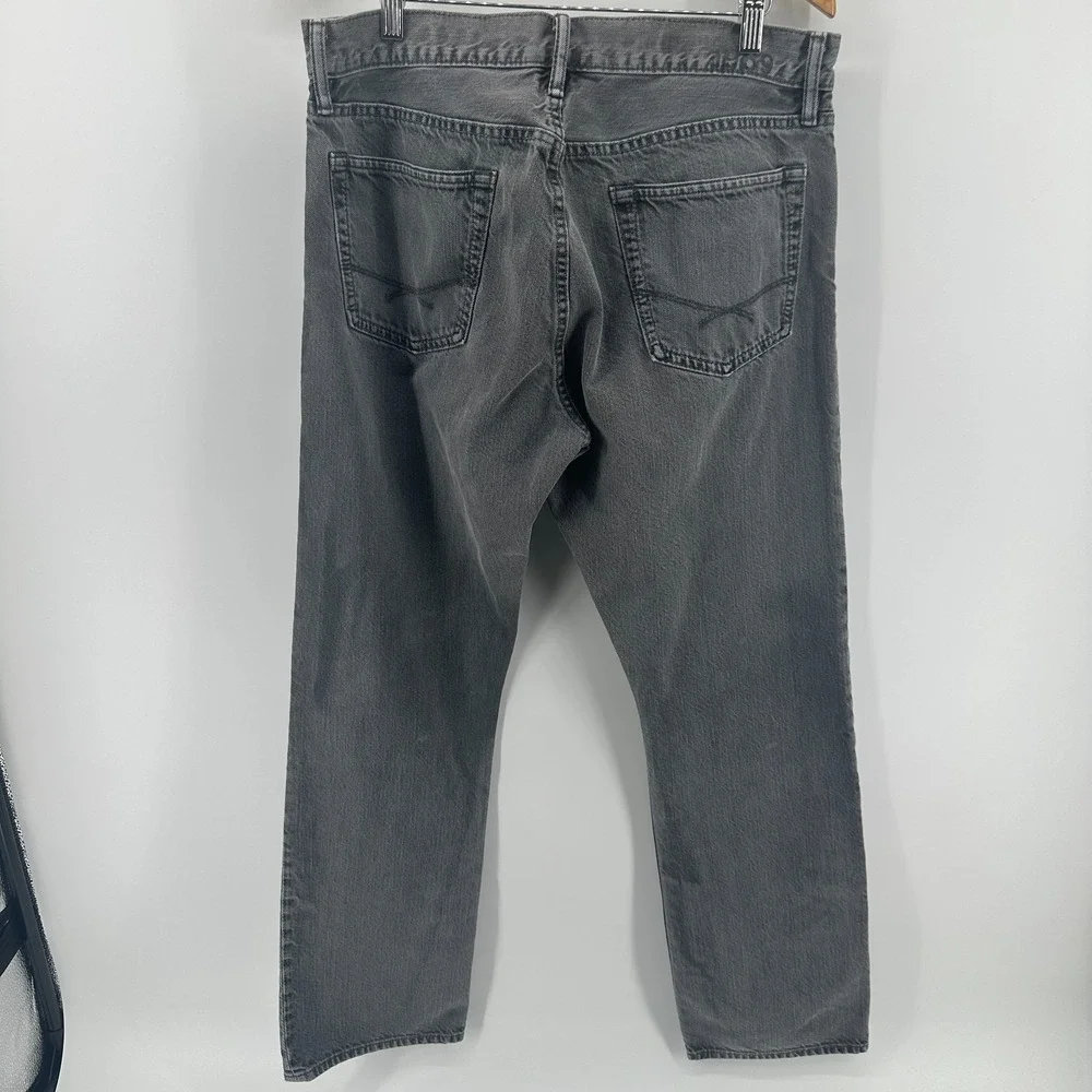 Gap 1969 Jeans Mens 34x32‎ Gray Denim Relaxed Straight Leg 5-Pocket Vintage